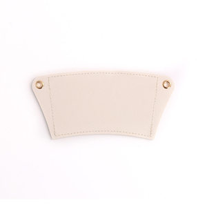 Manchon de tasse à café en cuir PU avec poignée en perle, porte-gobelet portable réutilisable pour les boissons à emporter, cadeau promotionnel de café, vente en gros - Product Image 2