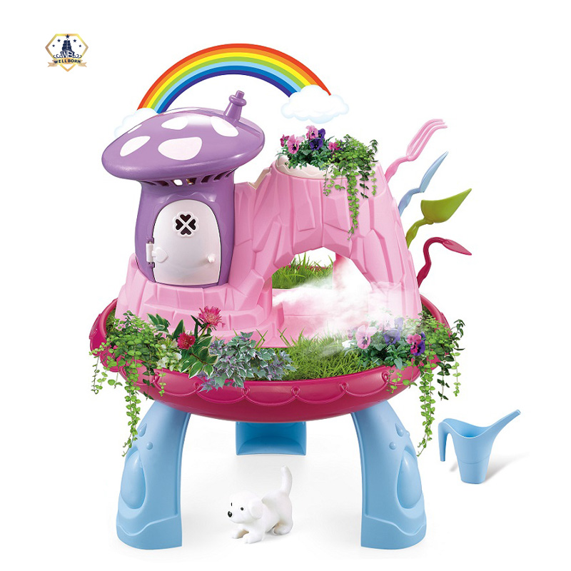 2020 DIY сказочный цветок трава серия спрей сад play набор с подсветкой музыка для девочек