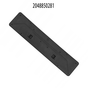 Cadre de plaque d'immatriculation Mercedes-Benz GLK-Class W204, distance entre les trous de 177 mm, type suspendu en plastique, pour modèles 2010-2015 - Product Image 4