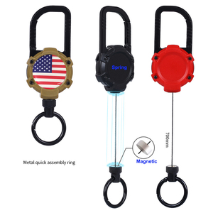 Nieuw Model Sterke Magneet Intrekbare Sleutelhanger, Magnetische Mobiele Telefoon Lanyard Rugzak Haken Badge Haspel Sleutelhanger - Product Image 1