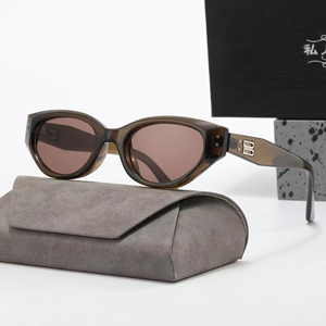 Retro Cat-eye Small <b>Frame</b> Sun Glasses Women Advanced Sense New Sunscreen Street UV Men Glasses Luxury Glasses - Product Image 5