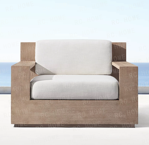 High-End contemporaneo divano girevole di alta qualità in legno massello confortevole sala da pranzo all'aperto per il moderno Patio giardino Teak <span class=keywords><strong>Café</strong></span> - Product Image 1