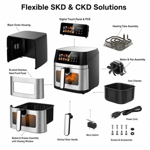 8L Air Fryer <b>Rack</b> Air Fryer Pot 1700W 220V Wholesale Bulk Export Order Cooking Supply New Daily Home Household KA20046 - Product Image 4