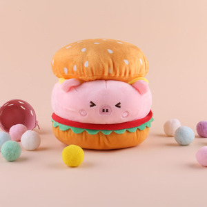 Sanrioes Hamburg Series Plush Kawaii <strong>Anime</strong> Kuromi Mymelody Cinnamoroll Toys Red Doll Grab Doll Factory Hamburg Three <strong>Eyed</strong> Doll - Product Image 4