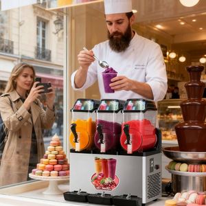 Giảm giá cao-hiệu quả thép không gỉ động cơ điện 36L SMOOTHIE <span class=keywords><strong>MAKER</strong></span> <span class=keywords><strong>Slush</strong></span> Ice <span class=keywords><strong>Maker</strong></span> cho chế biến nước giải khát - Product Image 1