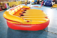 Zhenmei 4-Personen PVC aufblasbares Wasser Schwimm sofa Crazy Water Sports Towable Water Tube Couch Hersteller Direct