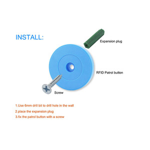 Etiquetas de Seguridad GSC de 40 mm para Control de Puntos de Control, Sistema de Patrulla RFID, Gestión de Activos, 125 kHz TK4100, Etiqueta ABS Resistente al Agua/Intemperie - Product Image 2