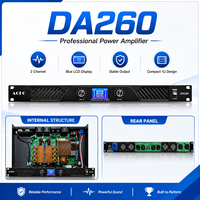 Amplificateur numérique 600W double canal 4 ohms avec écran LCD et audio haute résolution pour système de sonorisation DJ et subwoofer à montage en rack