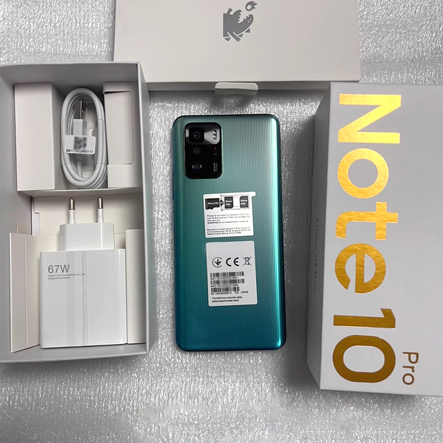 Global  Version Original Unlocked 2SIM Used Mobile Phone for Re Dm Note 10 Pro 5G 6.67 Inch Smartphone 128GB Android Cellphone