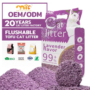 Arena para Gatos al por Mayor <span class=keywords><strong>de</strong></span> Fábrica OEM: Arena Natural Premium para Gatos, sin Polvo, Aglomerante, <span class=keywords><strong>de</strong></span> Tofu y Maíz - Product Image 1