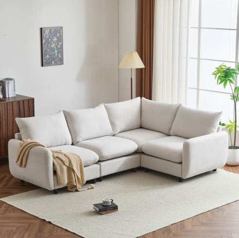 White + Eucalyptus + 4 Seat