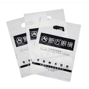 Portable PE Plastic Four-Finger Handle Tote Bag (for Advertising, Gifts & Apparel Stores) shopping bags