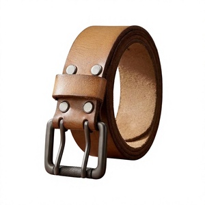 Cinturón B.S INTERNATIONAL Personalizado para Hombre, Hecho con Cuero Genuino de Búfalo, Hebilla Cuadrada de Acero, Diseño 3D Vintage, Ecológico - Product Image 2