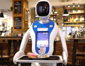 Robot de service humanoïde ALPHA Amy avec écran tactile de 13 pouces et charge utile de 5 kg pour la livraison autonome dans les hôtels et les restaurants - Product Image 4