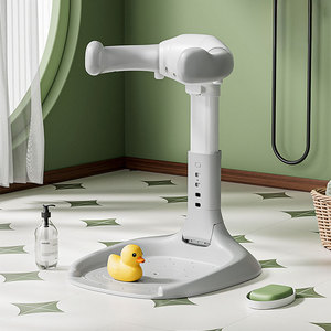 Baby Shower Stand Bath, Support Baignoire Bébé,Support Debout De La Douche De Bébé Antidérapante - Dispositif De Bain Pliable Baignoire Pour Tout-Petit Sil De Lavage Pour Les Enf Ants Filles Garçons