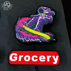 室外正面照明烟店标志通道亚克力字母发光二极管室内标志与工厂价格 - Product Image 6