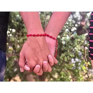 Pulsera de la Amistad clásica ajustable, 7 nudos, cuerda roja, joyería hecha a mano, amuleto de la buena suerte, pulsera de cuerda