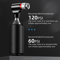 Portable Mini accessoire en aluminium CO2 gonfleur Presta Schrader valves pompe à air à main pour VTT et vélo
