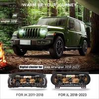 Speedometer dasbor kluster Digital mobil kustom, untuk Jeep Wrangler JL Gladiator j-max 2018-2021 Android Radio