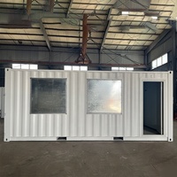 Bureau de stockage de vie préfabriqué minuscule mobile 20 pieds maisons de conteneur d'expédition