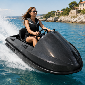 Bateau à réaction électrique 15KW, scooter aquatique haute vitesse, bateau à réaction électrique 2 places <span class=keywords><strong>avec</strong></span> <span class=keywords><strong>volant</strong></span> pour sports nautiques - Product Image 3