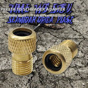 Adaptateur de valve Presta vers Schrader en laiton, compatible français/britannique vers américain, pour pompe standard Bilke ou compresseur d'air Taier BV10 - Product Image 2