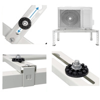 Entreprise de fabrication de métaux personnalisée Support de climatiseur Support extérieur étanche pour condenseur Support de montage au sol AC