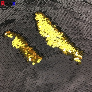 Expédition rapide RXF0430 Design personnalisé 5mm réversible brillant écailles de poisson paillettes fabricants de tissu pour mariage pour les femmes robe - Product Image 4