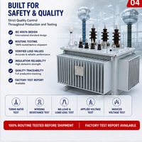 Transformateur de distribution triphasé fiable 10kV 0.4kV immergé dans l'huile 50Hz 60Hz 2000kVA 2500kVA pour projet EPC