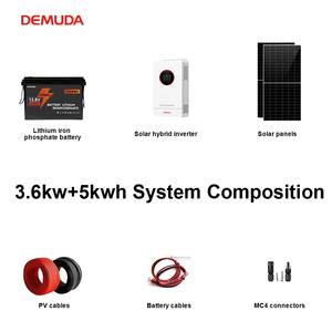 10kva 5KW 10KWオフグリッドソーラーパワーシステム5000w 6000w 8000wソーラーパネルリチウム電池完全ソーラーシステムキット住宅用 - Product Image 2