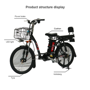 Bicicleta Eléctrica de 2 Ruedas al por Mayor, Batería de Litio Potente de 48V 12AH para Adultos, Bici Eléctrica Retro SY-HYN - Product Image 2