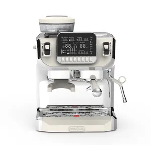 Haushalts automatische kommerzielle 3 in 1 Großbild-Espresso maschine mit Doppel kessel