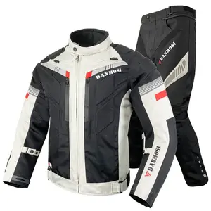 ファッションバイクストリートオートバイ & オートレーシングメッシュツーリング防水レインアーマーバイカー暖かい冬の革のジャケット