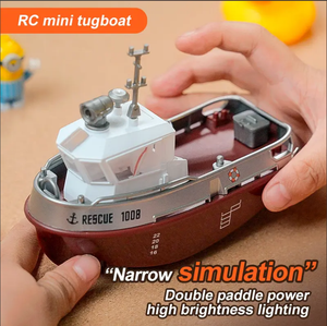 S820 RC <span class=keywords><strong>bateau</strong></span> 2.4G 1/32 puissant double moteurs sans fil électrique télécommande remorqueur modèle jouets pour enfants cadeau - Product Image 6