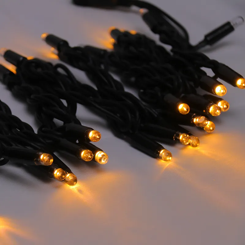 Luzes LED de Natal para iluminação comercial, cabo de borracha com flash cintilante, 220V 230V 240V para decoração de praia e férias