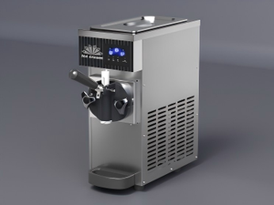 Machine à crème glacée automatique compacte à usage commercial, à tête unique, en acier inoxydable, avec une capacité de 4,7 L - Product Image 5