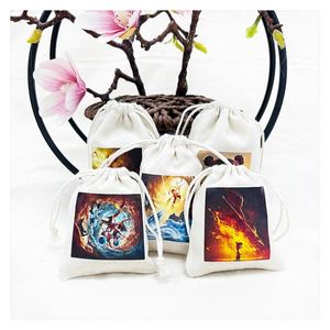 Wholesale 2025 New Customized Logo 13*18cm Cotton <b>Muslin</b> Jewelry Drawstring Pouch <b>Bag</b> with Security Feature Multi-color Options - Product Image 1