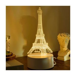Veilleuse LED 3D Illusion Multicolore Changeante pour Chambre d'Enfant et Bébé - Thème Noël - Product Image 1