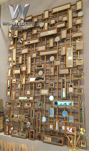 <span class=keywords><strong>Paravent</strong></span> décoratif artistique moderne en acier inoxydable de luxe personnalisé, multifonctionnel pour la maison, le bureau, l'hôtel - Product Image 2