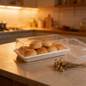 Custom Transparent <strong>Clear</strong> PET Plastic Cake <strong>Container</strong> With Plastic <strong>Clear</strong> Lid for Dessert Cookie Sandwich Sushi - Product Image 1
