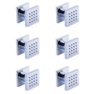 <span class=keywords><strong>Jet</strong></span> de <span class=keywords><strong>douche</strong></span> en laiton à montage fixe, ensemble de pulvérisateur de corps carré Super Spa 6 pièces <span class=keywords><strong>pour</strong></span> massage mural - Product Image 1