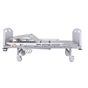 CE ISO, высокое качество, ручная Больничная койка, кровать для кормления, PP, изголовье, рама из нержавеющей стали, регулируемое положение, нагрузка 175 кг - Product Image 4