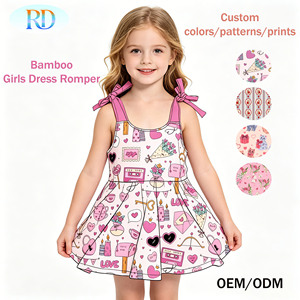 Ruidian 2026 Vestito Estivo Senza Maniche in Bambù per Bambine, Pagliaccetto con Spalline Regolabili, Gonna Pagliaccetto per Bambini, <span class=keywords><strong>Abbigliamento</strong></span> per Bambini - Product Image 2