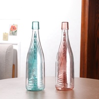 Vente en gros bon marché Bouteilles vert rose bleu clair Ensemble de gobelets Grands verres à vin colorés en plastique vintage avec logo personnalisé pour la fête