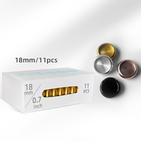 Disques en aluminium RINGNOTE de 18 mm (0,75 pouce), lot de 11 anneaux métalliques pour carnets et journaux