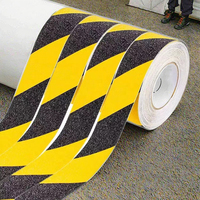 Ruban adhésif antidérapant Xuri noir et jaune, haute résistance, imperméable, pour escaliers, marches antidérapantes, bande de traction antidérapante pour escaliers