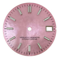 Esfera de Reloj Personalizada OEM MOP, Colorida, de Nácar, con Luminiscencia Verde, Premium, para Movimiento NH35, 28.5mm