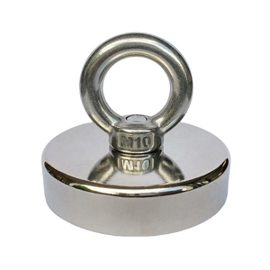 超強力ラウンドN35-N52ネオジムダブルサイドフィッシングマグネットアイボルト付き - Product Image 6