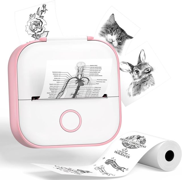 Phomemo T02 Mini Pocket Thermal Printer Portable Inkless Wireless Printing Machine Small Receipt Printer