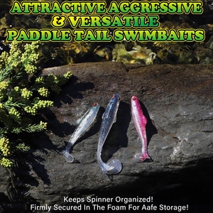 Vente en gros de leurres de pêche souples en plastique, type shad, à queue en T, 65mm, 75mm, 90mm, 100mm - Product Image 5